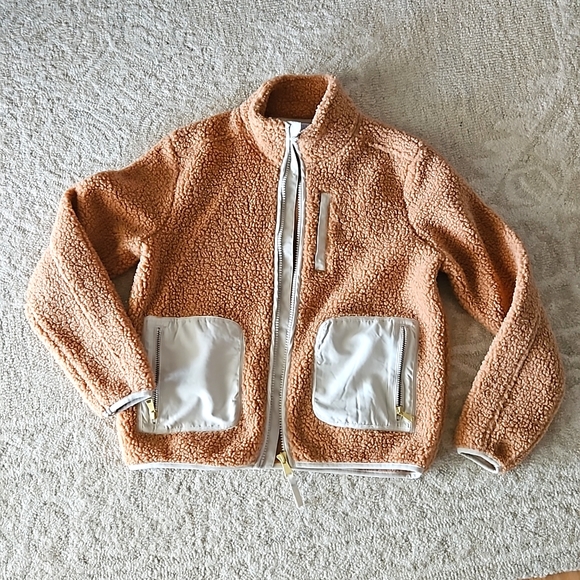 Time and Tru Jackets & Blazers - Time And Tru Teddy Sherpa Jacket Brown Size Small